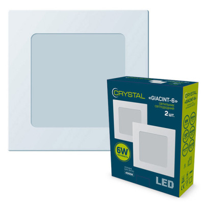 Світильник CRYSTAL GIACINT- 6 4K 2шт. (DNL-006) Вінниця - фото 1