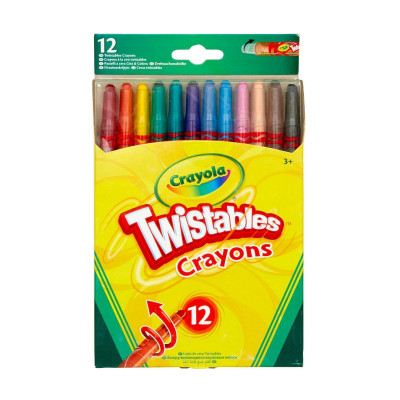 Олівці кольорові Crayola Твіст воскові, що викручуються, 12 шт (256319.024) Вінниця - фото 1