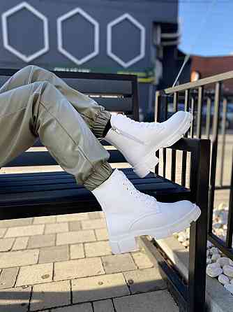 Жіночі черевики GREMMY білі натуральна шкіра зима 37р.38р.(4264) Коломыя