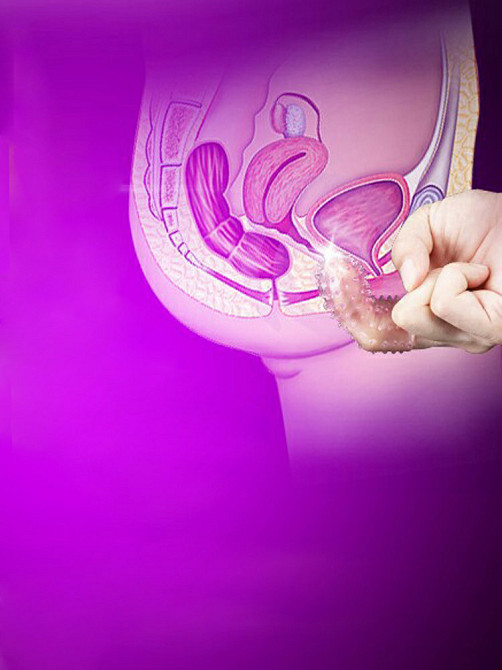 Рельєфна насадка для стимуляції ерогенних зон - 5,5*3,5*2 см - Прозорий Вінниця - фото 8