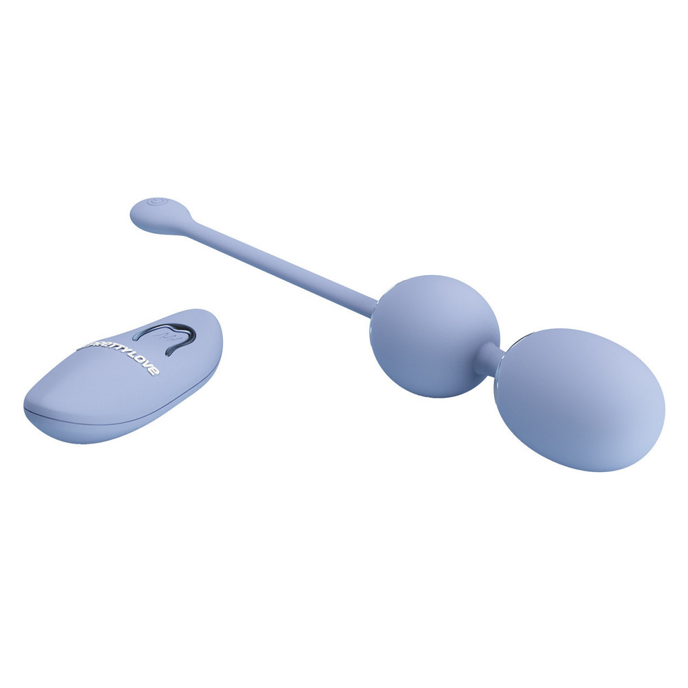Вагинальные виброшарики - Pretty Love Willie Vibrating Kegel Balls Light Blue Sex Aura Киев - изображение 4