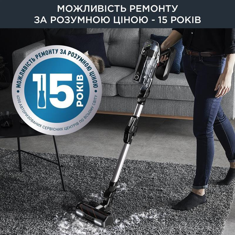Акумуляторний пилосос Rowenta X-Force Flex 14.60 Auto Animal RH9958WA чорний, сірий Харьков - изображение 9