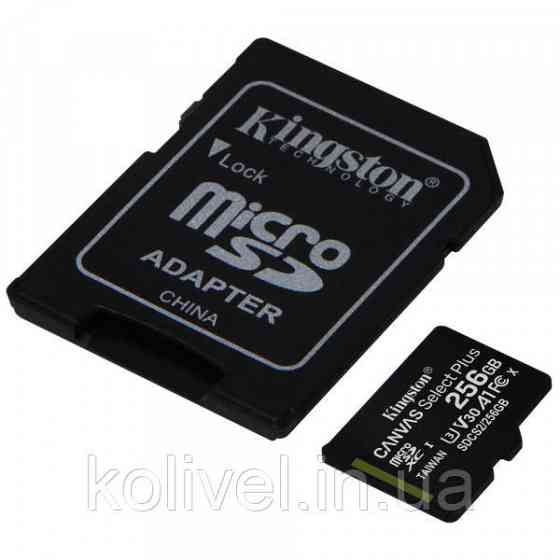 Memory card Secure Digital Micro256GB Kingston Canvas Select Plus SDXC UHS-1 U1 V10 A1 Class 10, Ret Киев