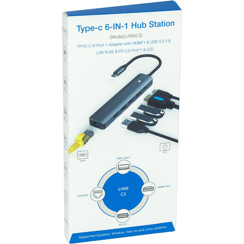 Концентратор USB Type-C Blueendless Space Grey (CA913909) ( Сірий ) Харків - фото 4