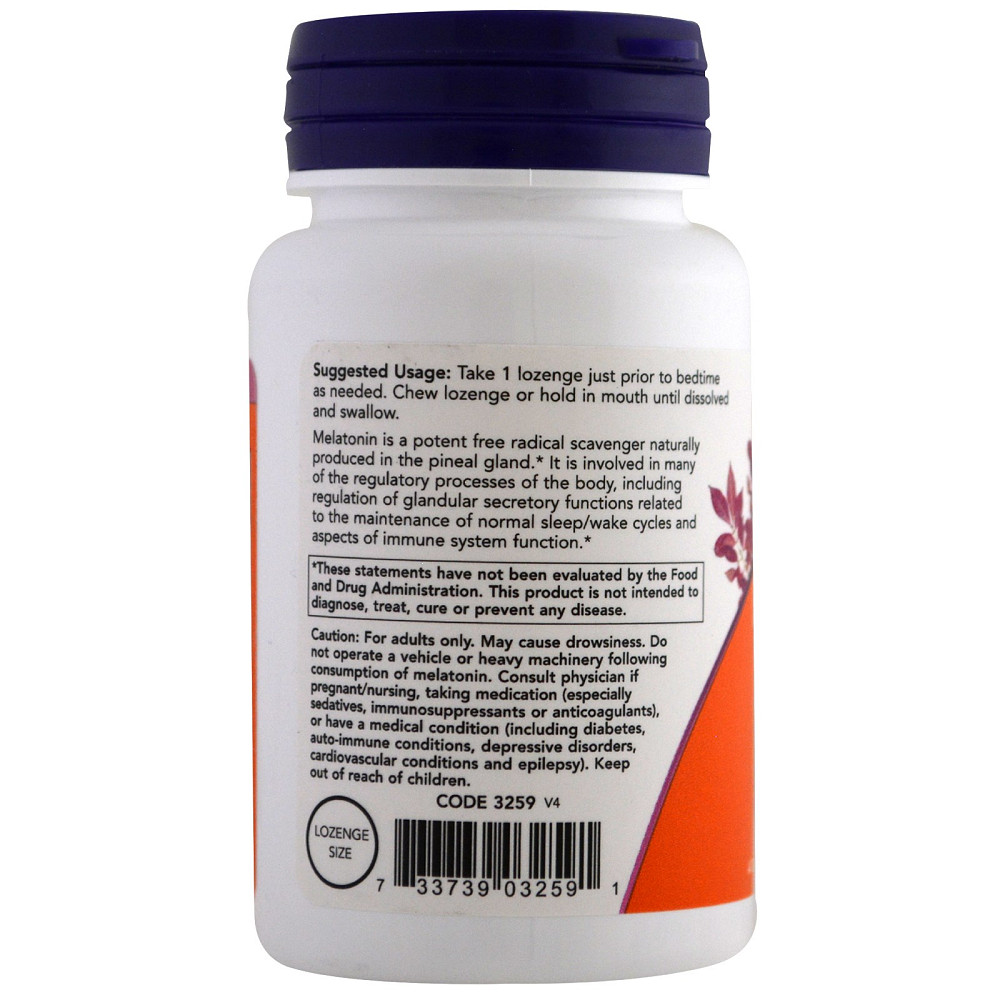 Мелатонин (Melatonin) со вкусом мяты 3 мг 180 леденцов Київ - фото 3