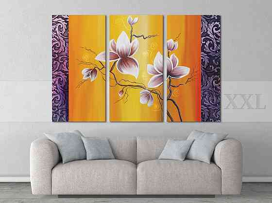 Модульна картина Квіти Абстракція Art-163_XXL Київ
