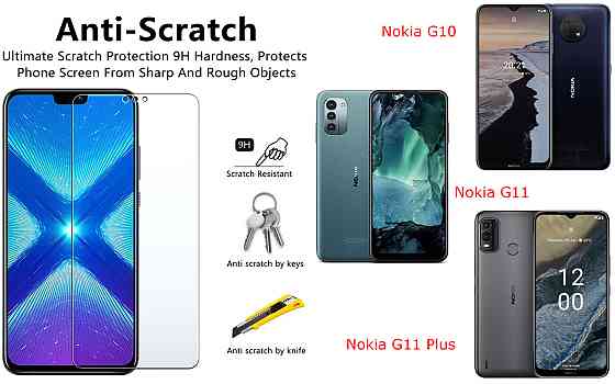 Защитное стекло NeoGlass для Nokia G10, Nokia G11, Nokia G11 Plus – ультрапрозрачное и устойчивое Киев