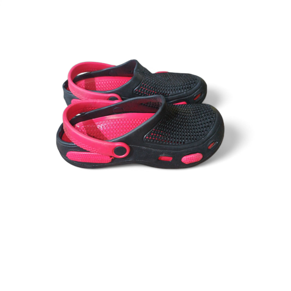 Крокси дитячі підліткові сабіки "Like Crocs" червоно чорний Одеса - фото 1