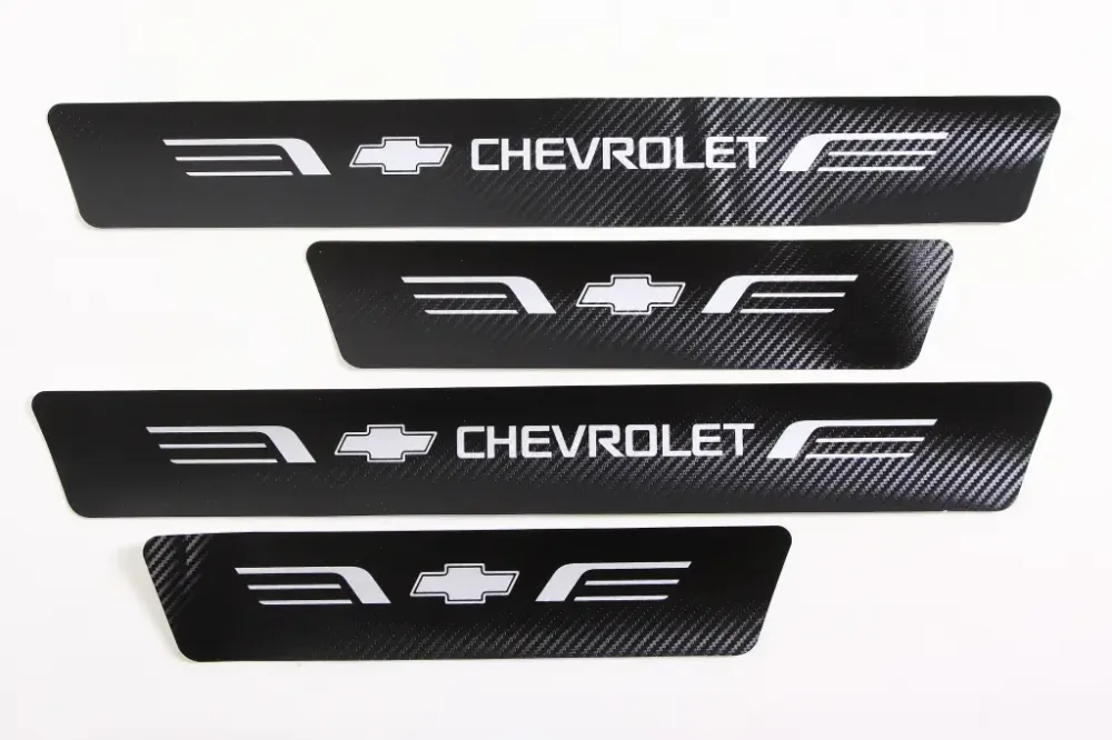 Наклейка на пороги Chevrole чорний карбон Автограф (4 шт.) Вінниця - фото 1