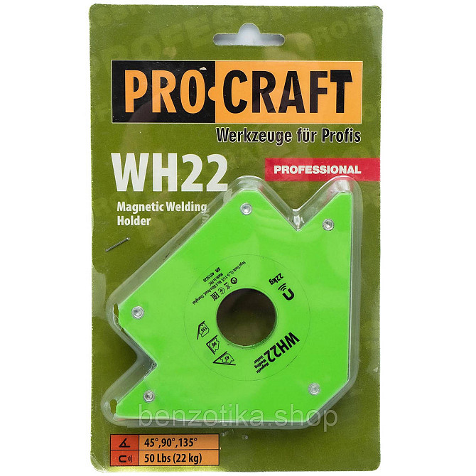 Магнітний кутник для зварювання Procraft WH22 Київ - фото 1