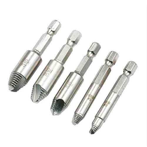 Набор экстракторов 5шт для извлечения обломков винтов, сталь HSS 4241 Винница
