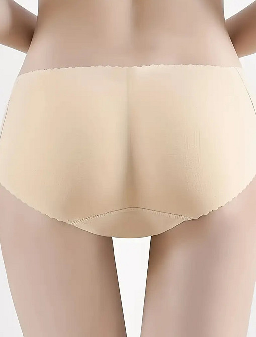 Труси з пушапом жіночі в сіточку безшовні бежевий L(42р.) Київ - фото 5