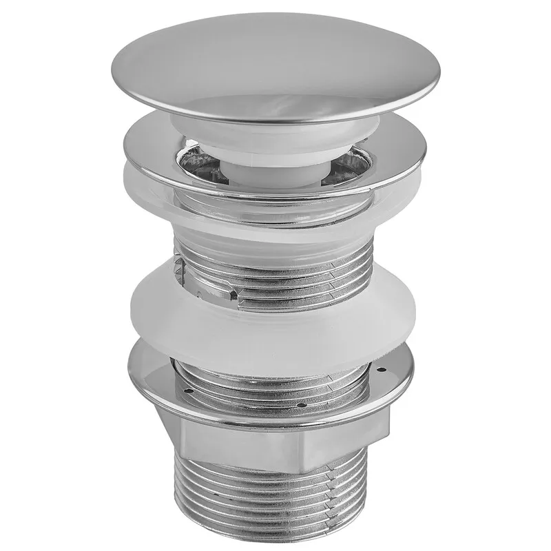 Донный клапан для раковины Zerix BV-02 1 1/4'' без перелива автоматический СLICK-СLACK (Цвет хром) (ZX6015) Киев - изображение 1