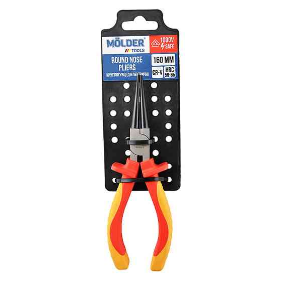 Круглогубці Molder діелектричні 60Cr-V 160мм, VDE 1000В Київ