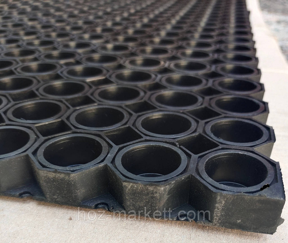 Коврик 120 см х 80 см х 2.6 см резиновый сотами тяжелый килим Харьков - изображение 10