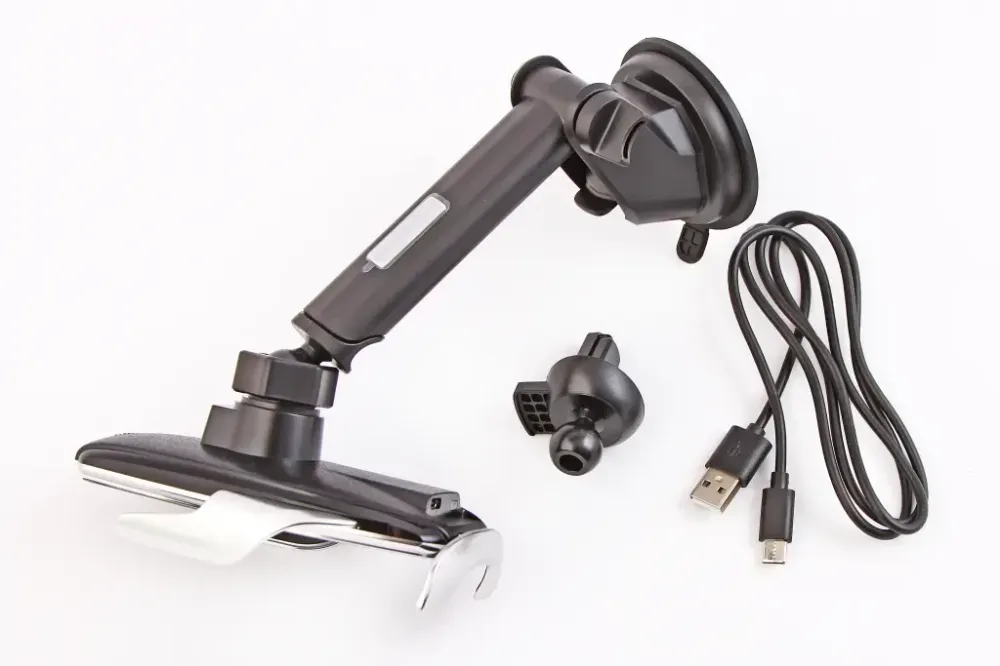 Подставка под телефон на обдув/присоске с беспров. зарядкой 15Вт Hoco S14 Винница - изображение 2