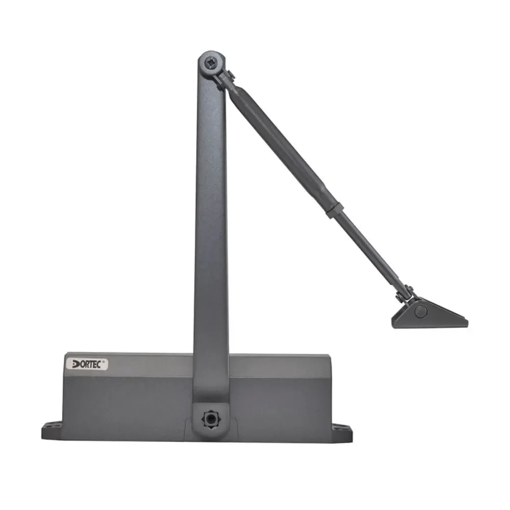 Дверний доводчик Dortec DT-65H Graphite з фіксацією дверей у відчиненому положенні (63-00057) Київ - фото 8