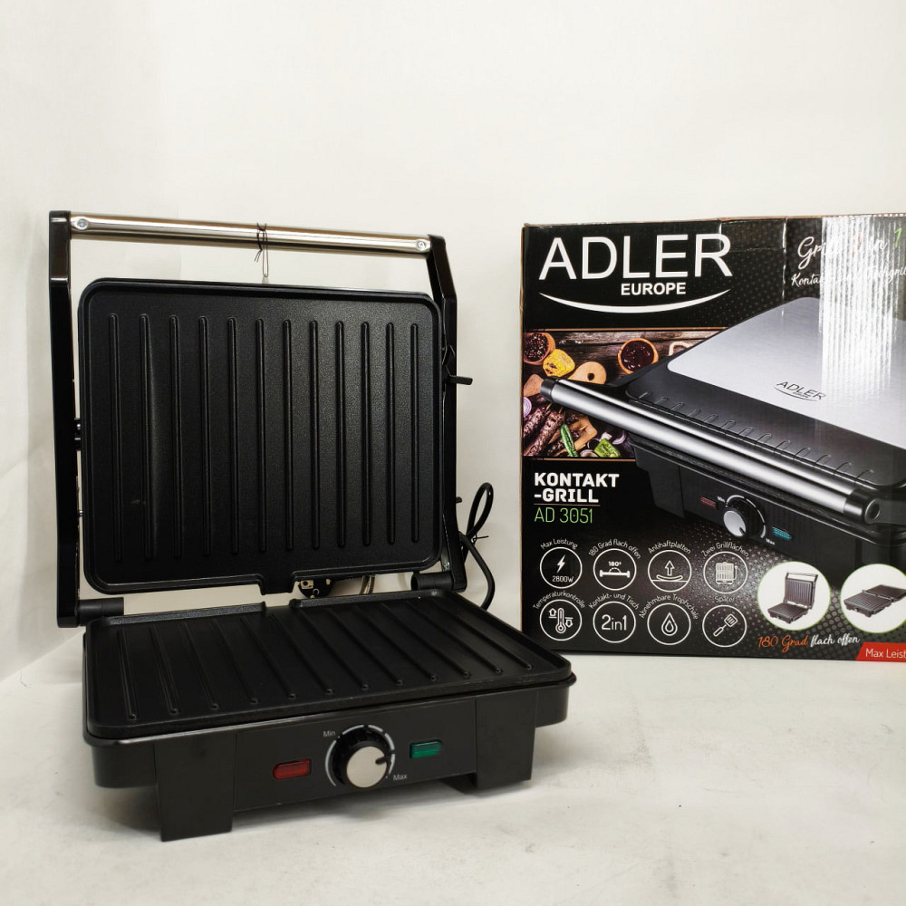 Гриль настольный прижимной Adler, Гриль аппарат электрический, Электрогриль для мясных блюд WG-33 Львов - изображение 6