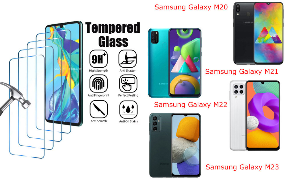 Захисне скло ArmorGlass для Samsung Galaxy M20, M21, M22, M23 – стійке до подряпин та ударів Київ - фото 1