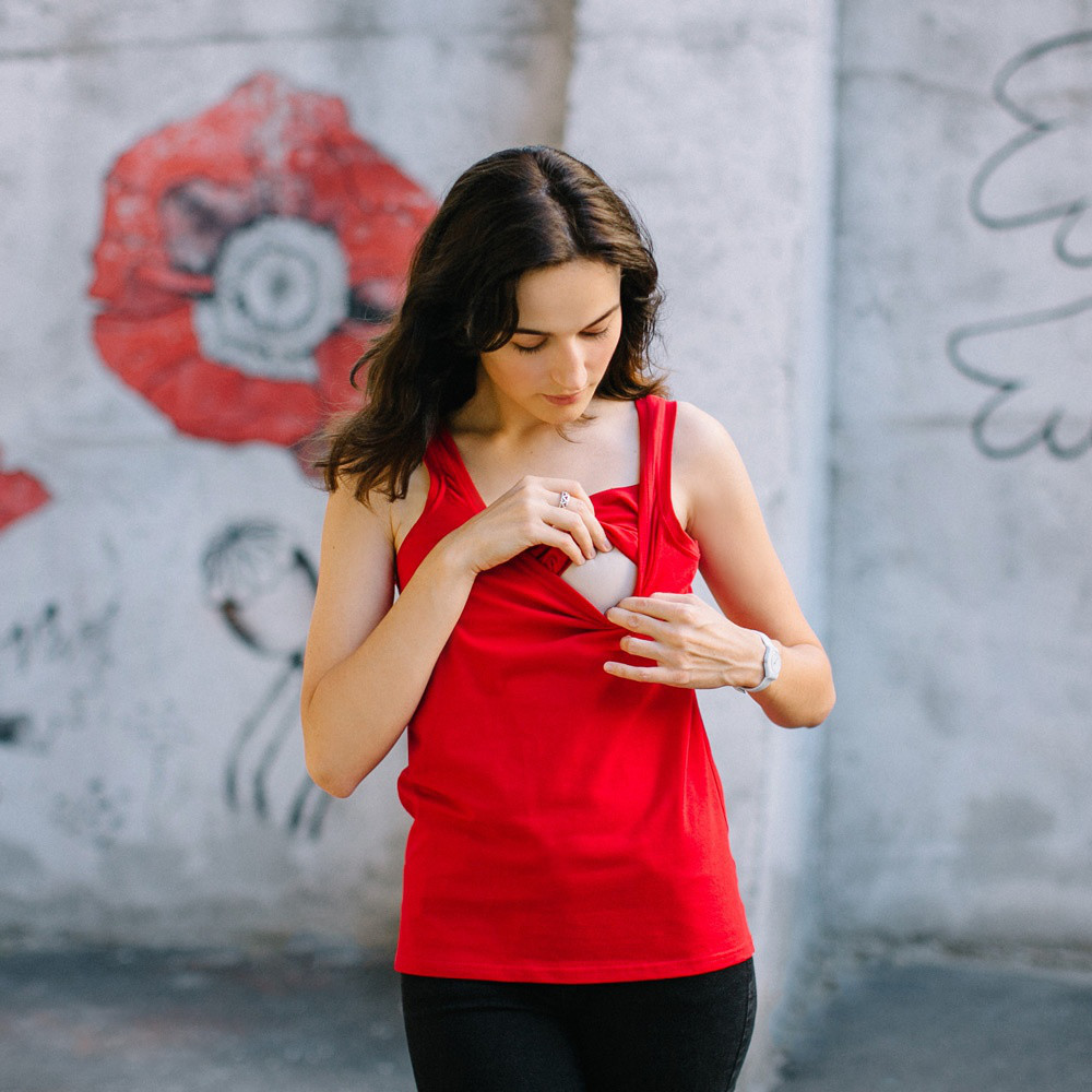 Майка для вагітних і годуючих-червона Київ - фото 2