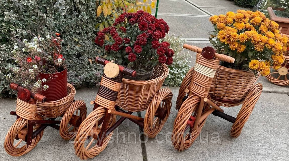 Плетеная подставка под вазон ( набор) Киев - изображение 6