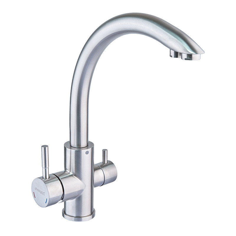 Змішувач для кухні з виходом для питної води Champion SUS-021 нерж. сталь (CH0330) Чернівці - фото 1