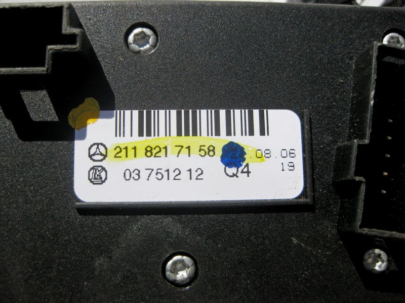 Mercedes-Benz  A2118217158 Блок кнопок керування пневмопідвіски та парктроніка E-Class W211 CLS C219 Одесса - изображение 3