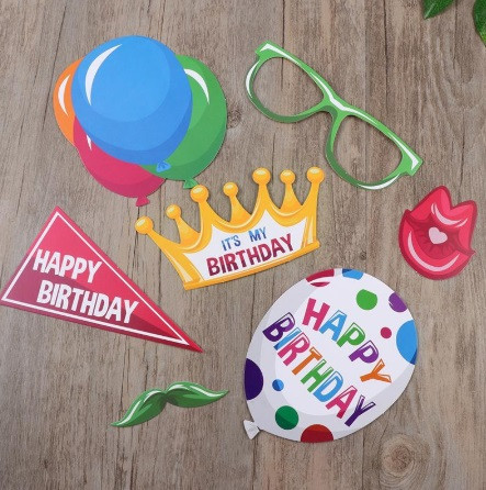 Фотобутафория для фото для праздника 22 детали разноцветный Киев - изображение 2