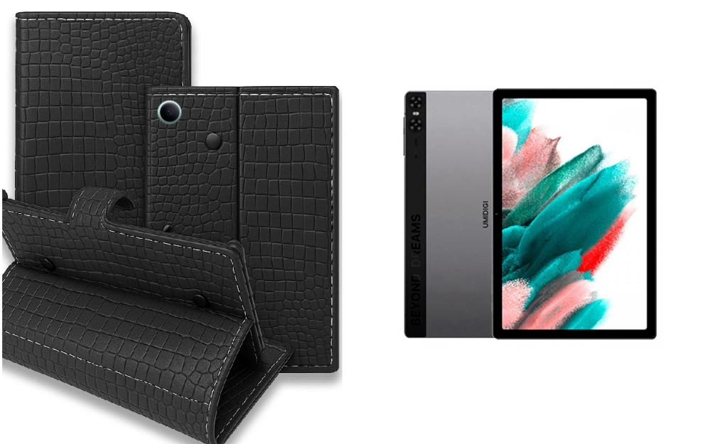 Книга-трансформер для планшета Umidigi Tab A13, цвет Black Krokodil Black Киев - изображение 1