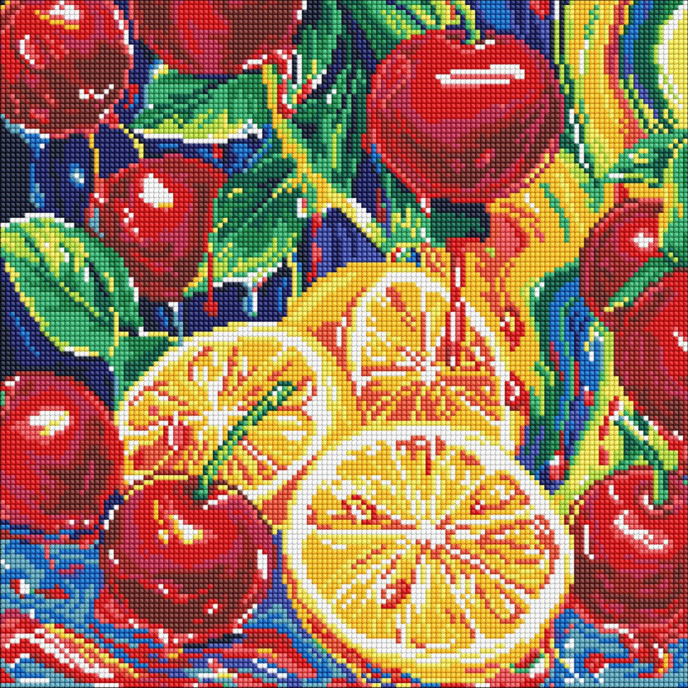 Алмазна мозаїка "Соковита насолода" AMO8252, 40х40 см Вінниця - фото 1