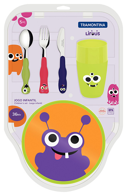 Дитячий набір Tramontina Baby Lirous, 5 предметів (6710910) Київ - фото 7
