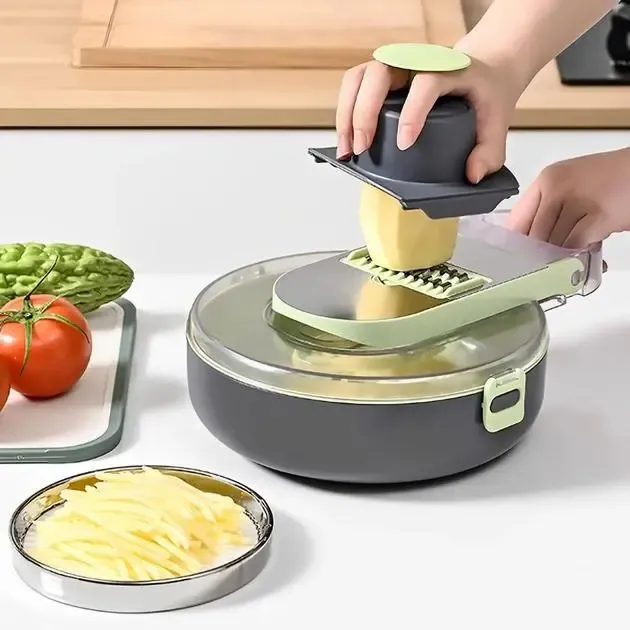 Овощерезка с контейнером Vegetable Cutter 9 в 1 Коломия - фото 3