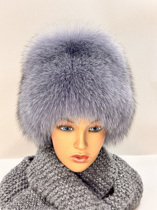 Шапка хутряна жіноча кубанка Джесіка Сірий Харків - фото 3