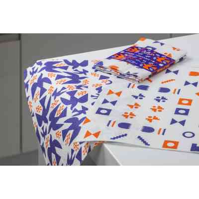 Салфетки для уборки Добра Господарочка Коллекция Выбойка Универсальные Белые с принтом 2 шт. (4820086524032) Винница