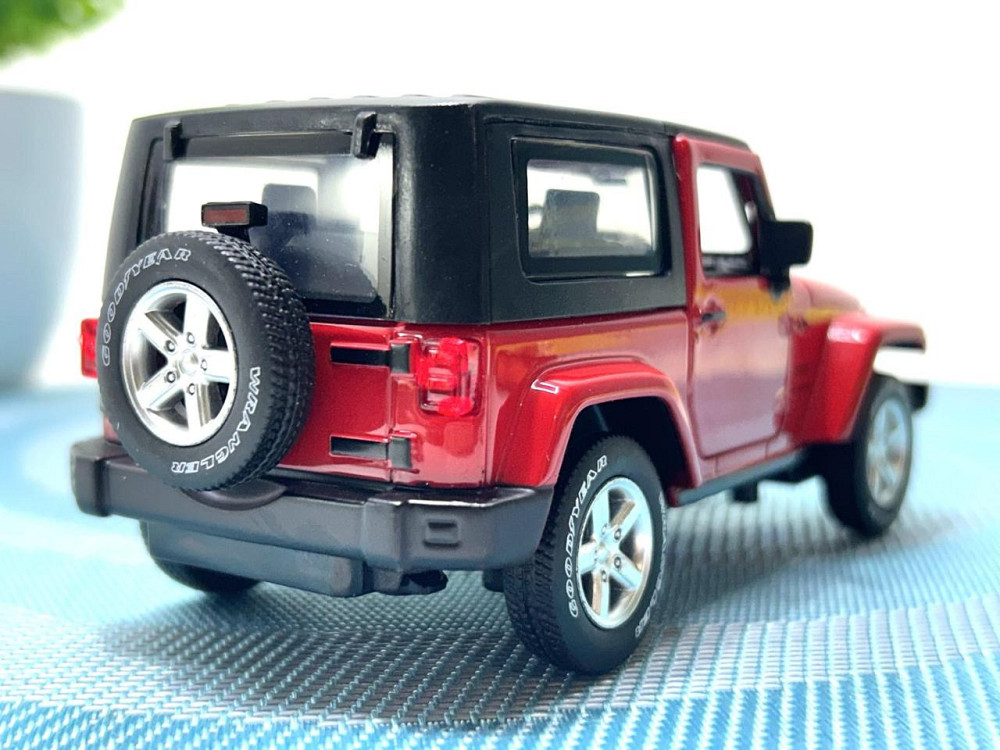 Машина металева Автопром Jeep Wrangler світло звук відчиняються двері капот 1:32 Червона (68331) Чернигов - изображение 4