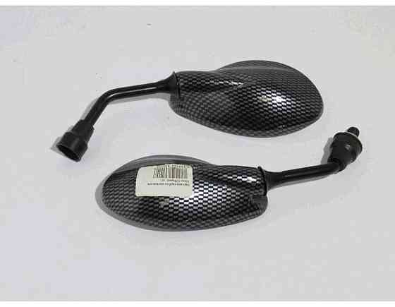 Дзеркала мото овальні (карбон, 10mm) Мукачево