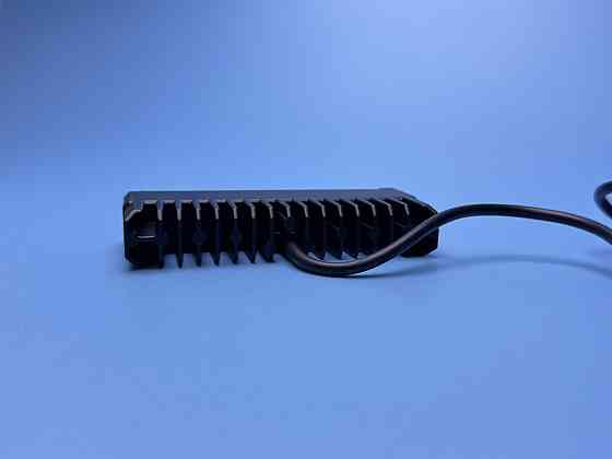 Фара рабочего света LED однорядная 100 мм SPOT — 6 диодов с линзой (Белый + Желтый свет), четкая СТГ Харьков