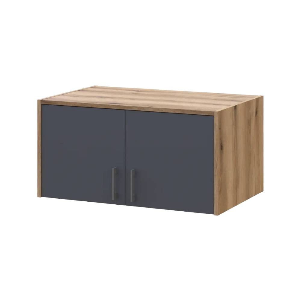 Шкаф для одежды Doros Ронди с антресолью Дуб Артизан/Графит 2ДСП 82х52х236 DRS-011663 (80737808) Львов - изображение 7