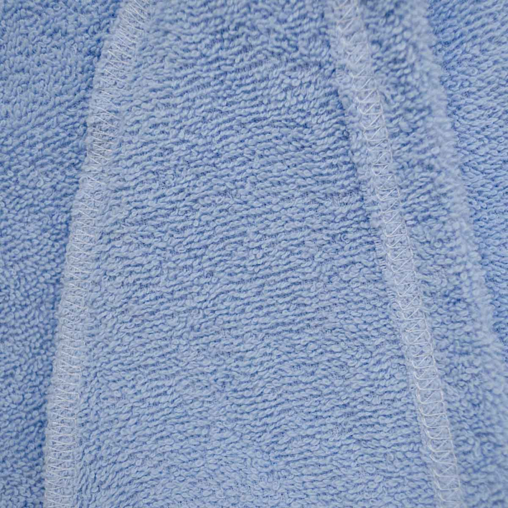 Полотенце для волос тюрбан махровый YouStar 75х26 см 100% Хлопок 400г/м2 (Голубой) Сумы - изображение 2