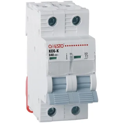 Автоматический выключатель ONESTO 2п С 32А MCB 6kA (KC6-K) Винница - изображение 1