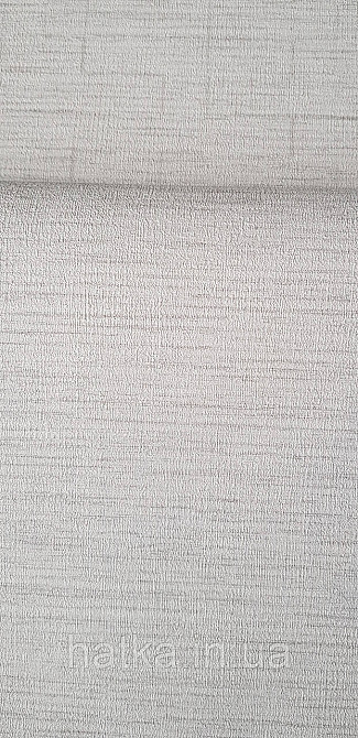 Шпалери вінілові на флізеліні Rasch Golden Hour метрові тонка смужка соломка під тканину білі із сірим Київ - фото 3