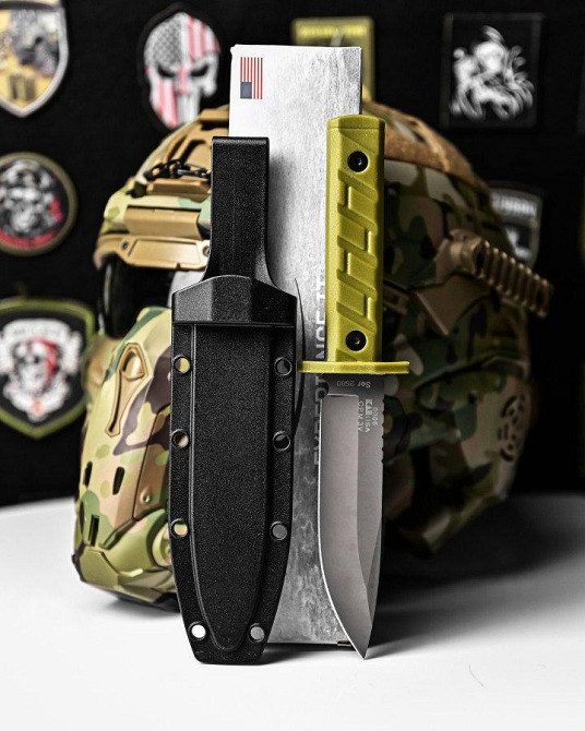 Ніж із фіксованим лезом для полювання CPM 3V oliva ДЛ7005 Одеса - фото 1