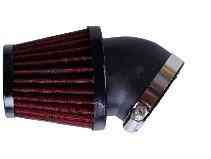 Фильтр воздушный (нулевик) Ø28/33/48mm, 45*, конусный (красный) Мукачево