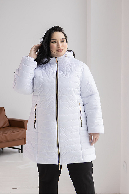 Женская длинная демисезонная куртка, курточка весна-осень больших размеров. 54-78р Киев - изображение 6