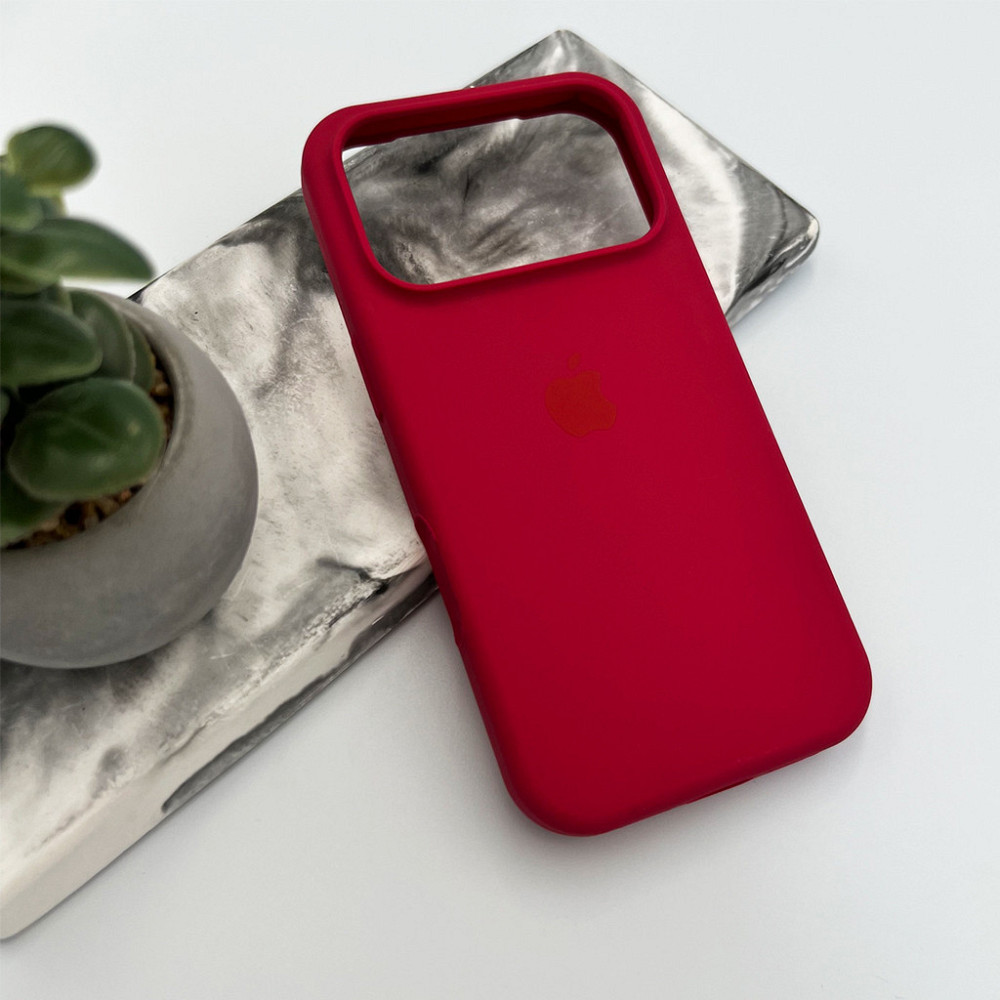 Чохол для смартфона Silicone Full Case AA Open Cam for Apple iPhone 17 Pro 21,Rose Red Киев - изображение 4