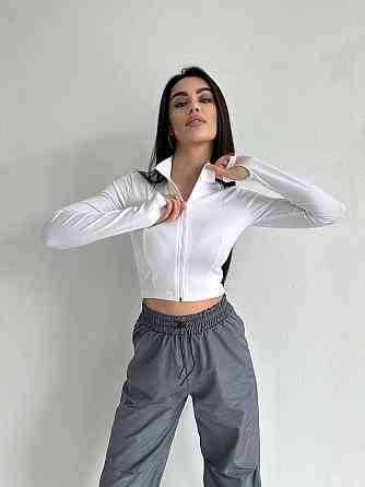 Женский прогулочный костюм двойка: кофта и штаны микродайвинг + плащевка Одесса