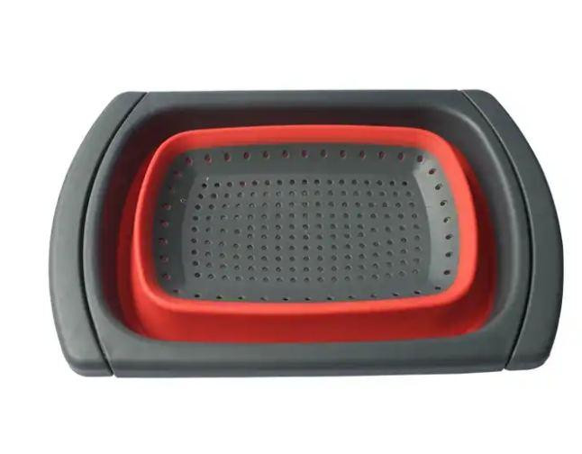 Складной силиконовый дуршлаг COLLAPSIBLE FILTER BASKETS 38см Большой Днепр - изображение 2