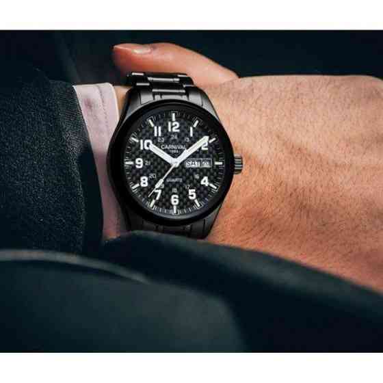 Годинник чоловічий наручний Carnival Black Jack (Чорні) Вінниця