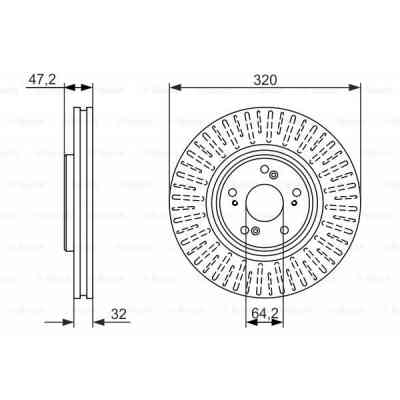 Гальмівний диск Bosch 0 986 479 741 Вінниця