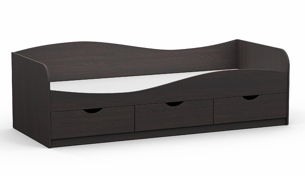 Ліжко односпальне L-9, Венге Магія, 2030х834х656 Львів - фото 1